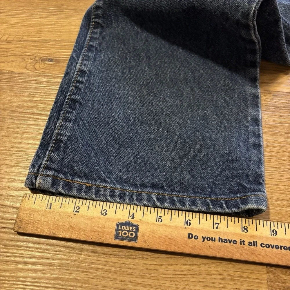Levi's 517 Bootcut Jeans Mens 33x32 Blue Denim Faded Dark Wash Western Cowboy